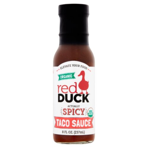 Red Duck Organic Actually Spicy Taco Sauce, 8 fl oz