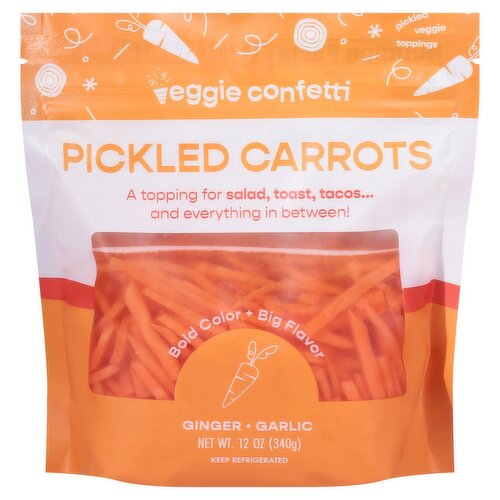 Veggie Confetti Pickled Carrots, 12 oz