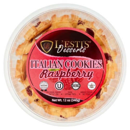 L'esti's Desserts Raspberry Italian Cookies, 12 oz