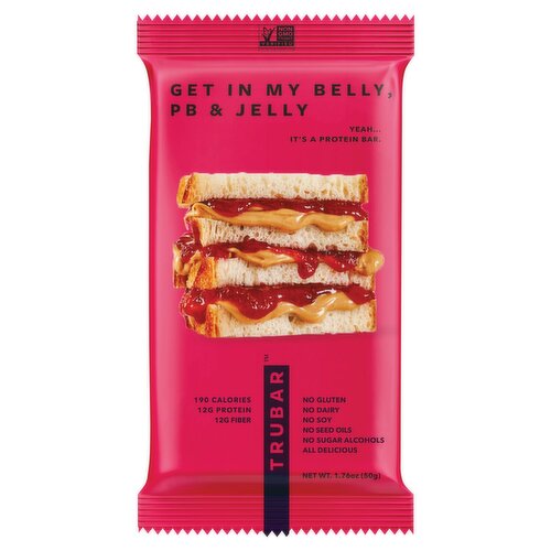 Trubar Get in My Belly PB & Jelly Protein Bar, 1.76 oz