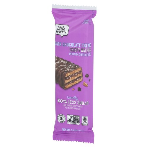 Little Secrets Dark Chocolate Crème Crispy Wafers in Dark Chocolate, 1.4 oz