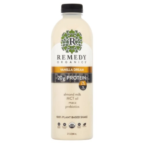 Remedy Organics Vanilla Dream 100% Plant Based Shake, 32 fl oz