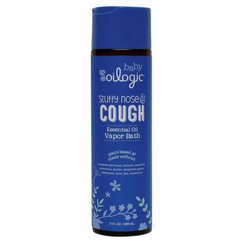 Oilogic Baby Stuffy Nose & Cough Essential Oil Vapor Bath, 9 fl oz