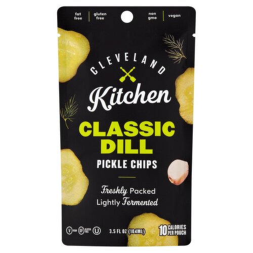 Cleveland Kitchen Classic Dill Pickle Chips, 3.5 fl oz