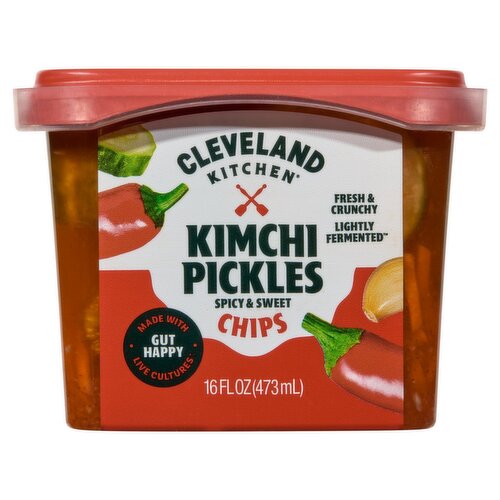 Cleveland Kitchen Kimchi Pickles Chips, 16 fl oz