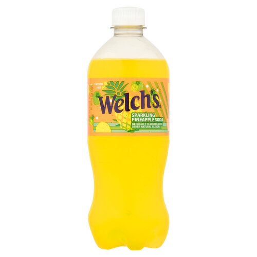 Welch's Sparkling Pineapple Soda, 20 fl oz