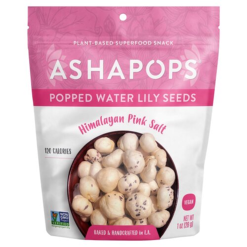 AshaPops Himalayan Pink Salt Popped Water Lily Seeds, 1 oz