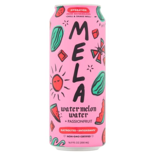 Mela Watermelon Water + Passionfruit, 16.9 fl oz