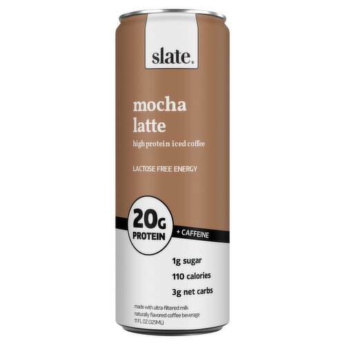 Slate Mocha Latte High Protein Iced Coffe, 11 fl oz