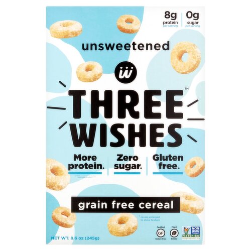 Three Wishes Unsweetened Grain Free Cereal, 8.6 oz