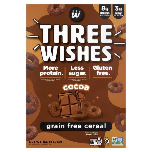 Three Wishes Cocoa Grain Free Cereal, 8.6 oz