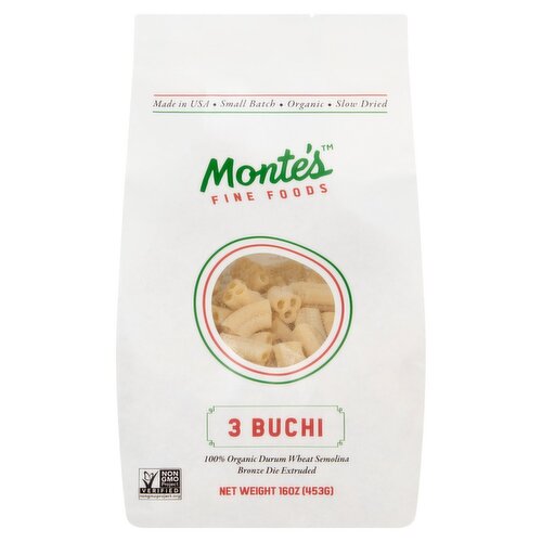 Monte's Fine Foods 3 Buchi Pasta, 16 oz