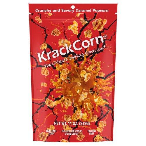 KrackCorn Crunchy and Savory Caramel Popcorn, 11 oz