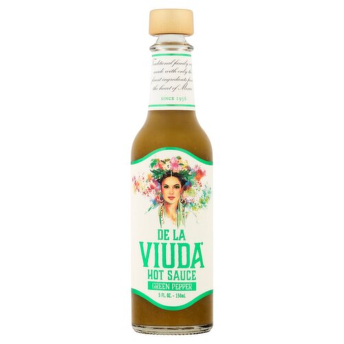 De La Viuda Green Pepper Hot Sauce, 5 fl oz