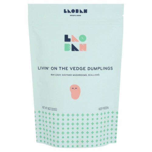 Laoban Dumplings Livin' on the Vedge Dumplings, 8 oz