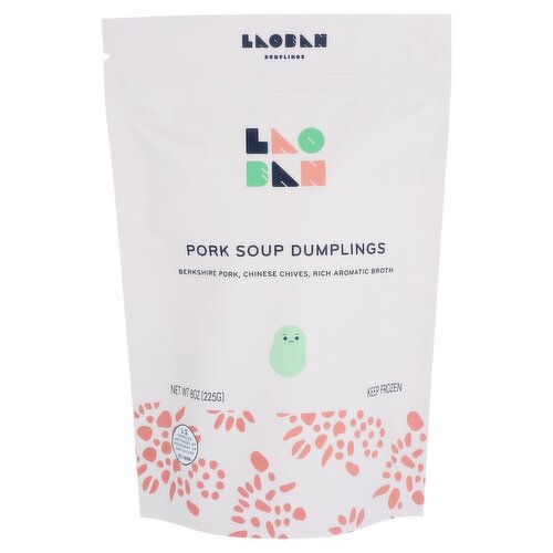 Laoban Dumplings Pork Soup Dumplings, 8 oz