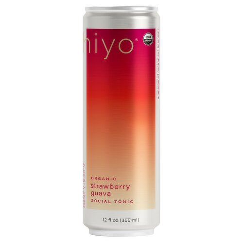 Hiyo Organic Strawberry Guava Social Tonic, 12 fl oz