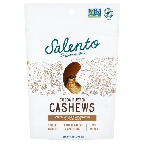 Salento Provisions Cocoa Dusted Cashews, 3.52 oz