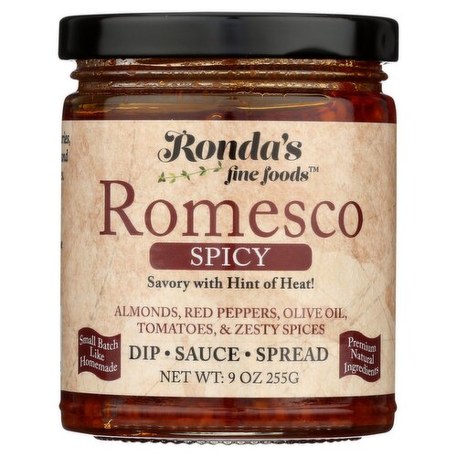 Ronda's Fine Foods Spicy Romesco, 9 oz