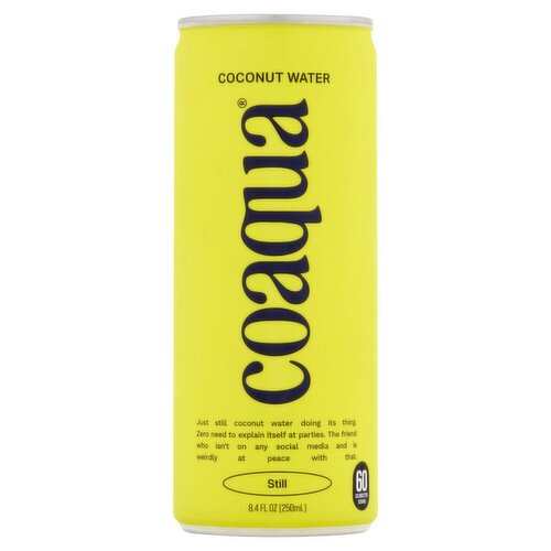 Coaqua Still Coconut Water, 8.4 fl oz