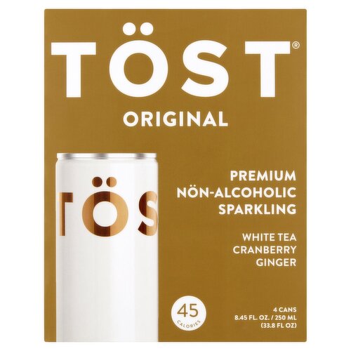 TÖST All-Natural Non-Alcoholic Sparkling Beverage, 250 ML Cans