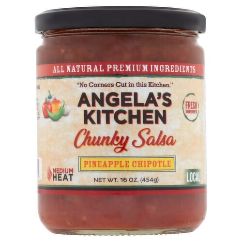 Angela's Kitchen Pineapple Chipotle Chunky Salsa, 16 oz