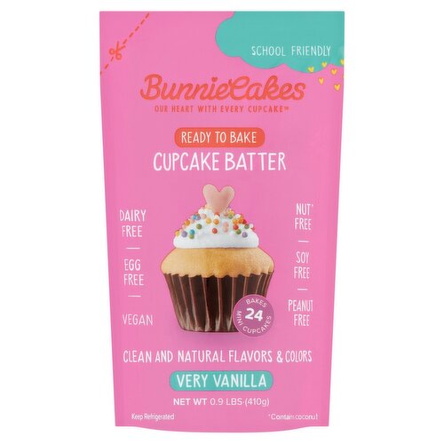 Bunnie Cakes Very Vanilla Cupcake Batter, 0.9 lbs