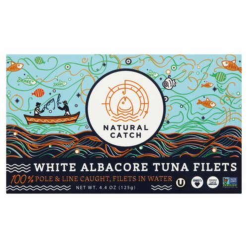 Natural Catch White Albacore Tuna Filets, 4.4 oz