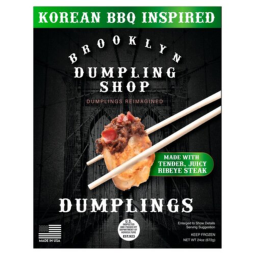 Brooklyn Dumpling Shop Korean BBQ Inspired Dumplings, 24 oz