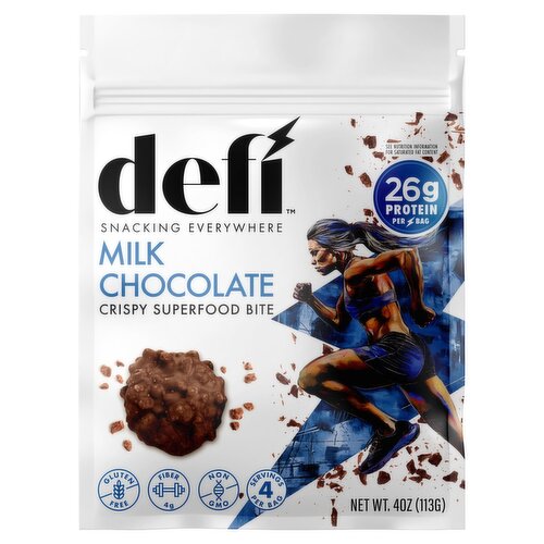 Defi Milk Chocolate Crispy Superfood Bite, 4 oz