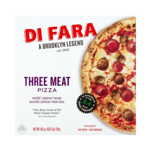 Di Fara Three Meat Pizza, 18.5 oz