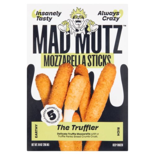 Mad Mutz The Truffler Mozzarella Sticks, 5 count, 10 oz