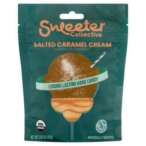 Sweeter Collective Salted Caramel Cream Looong Lasting Hard Candy, 2.82 oz