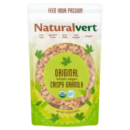 Naturalvert Original Simply Vegan Crispy Granola, 12 oz