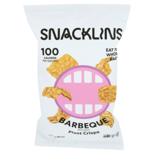 Snacklins Barbeque Seasoned Plant Crisps, 3.0 oz