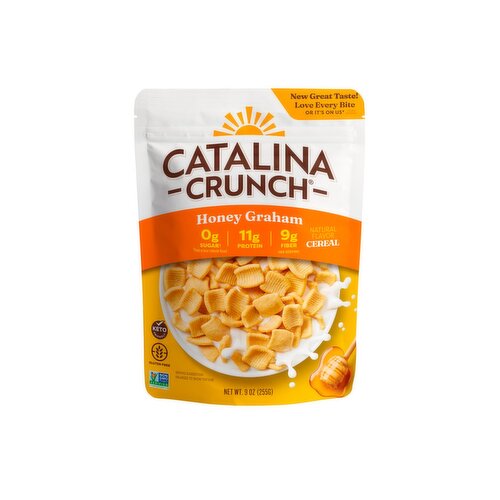 Catalina Crunch Keto Friendly Honey Graham Flavored Cereal, 9 oz