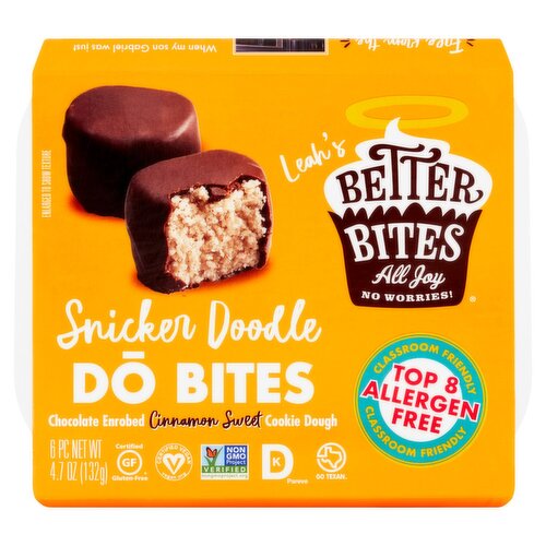 Leah's Better Bites Snicker Doodle Dō Bites, 6 count, 4.7 oz