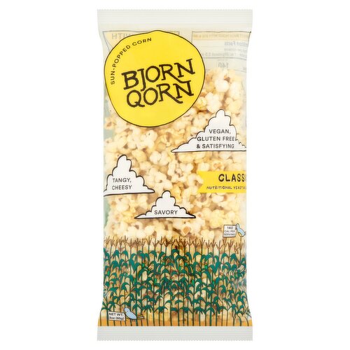 Bjorn Qorn Classic Sun-Popped Corn, 3 oz