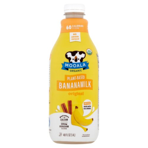 Mooala Organic Original Plant-Based Bananamilk, 48 fl oz