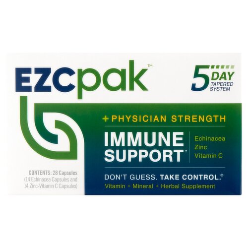 EZC Pak Immune Support Vitamin + Mineral + Herbal Supplement, 28 count