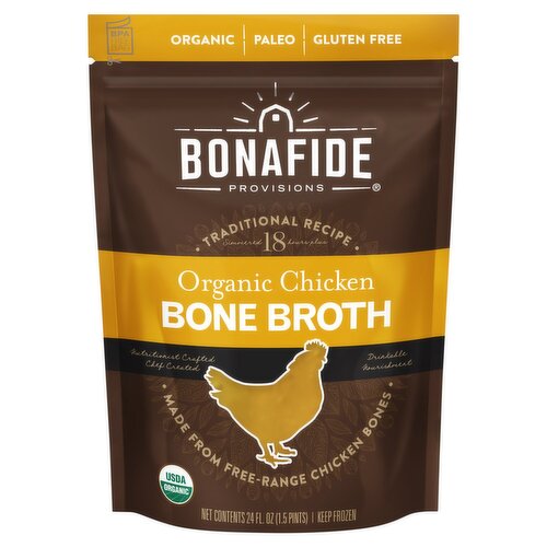 Bonafide Provisions Organic Chicken Bone Broth, 24 fl oz