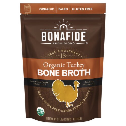 Bonafide Provisions Organic Turkey Bone Broth, 24 fl oz 