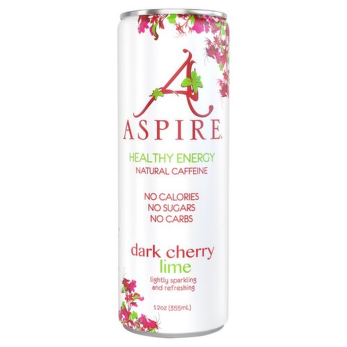 Aspire Dark Cherry Lime Healthy Energy Drink, 12 oz