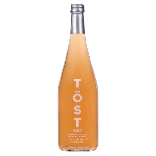Tost Rosé Ginger & Elderberry Sparkling White Tea, 25.4 fl oz