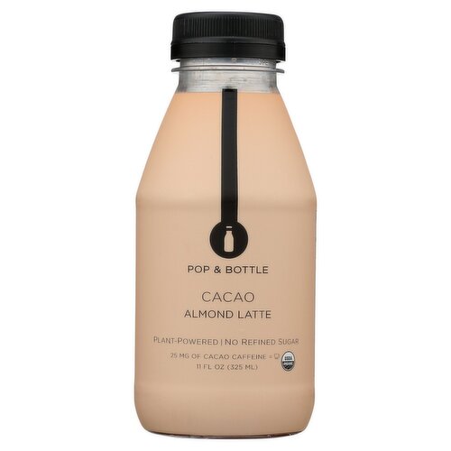 Pop & Bottle Cacao Almond Latte, 11 fl oz