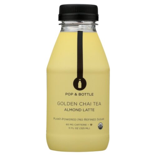 Pop & Bottle Golden Chai Tea Almond Latte, 11 fl oz