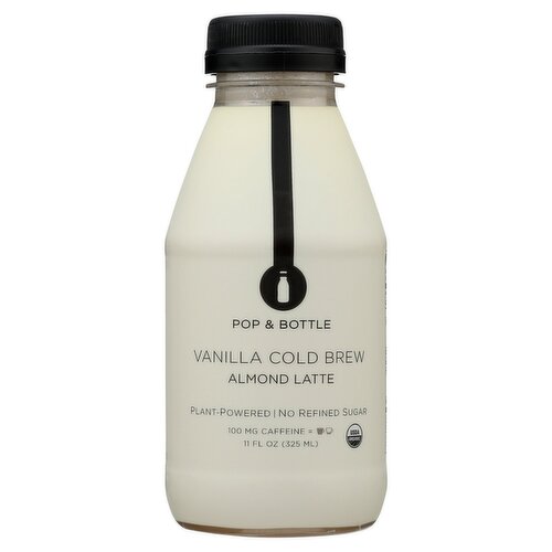 Pop & Bottle Vanilla Cold Brew Almond Latte, 11 fl oz