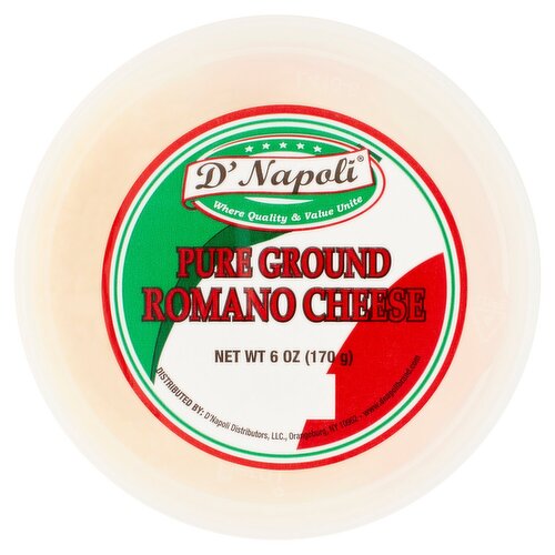 D' Napoli Pure Ground Romano Cheese, 6 oz