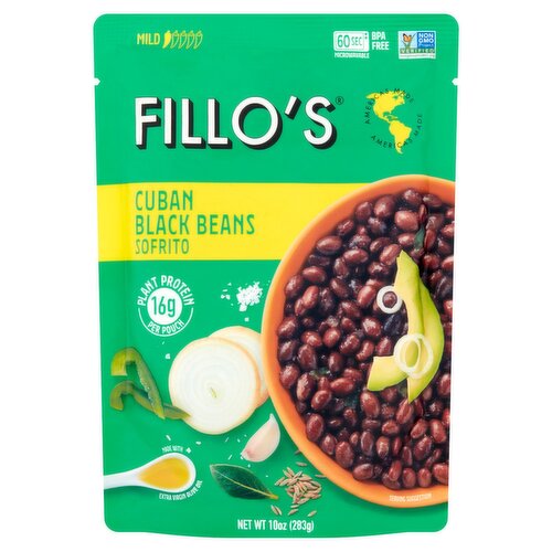 Fillo's Mild Cuban Black Beans Sofrito, 10 oz