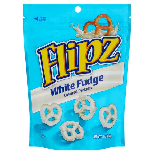 Flipz White Fudge Covered Pretzels, 7.5 oz